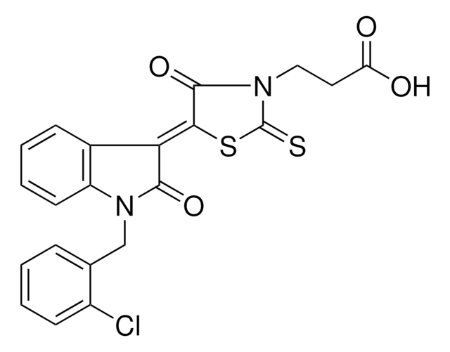 3-{(5Z)-5-[1-(2-CHLOROBENZYL)-2-OXO-1,2-DIHYDRO-3H-INDOL-3-YLIDENE]-4-OXO-2-THIOXO-1,3-THIAZOLIDIN-3-YL}PROPANOIC ACID AldrichCPR