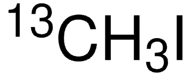 碘甲烷-13C溶液 NMR reference standard, 1% in chloroform-d ("100%", 99.96 atom % D), chromium (III) acetylacetonate 0.2&#160;%, trimethyl phosphite 1&#160;%, 99 atom % 13C, NMR tube size 6.5&#160;mm × 8&#160;in.