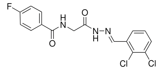 N-(2-(2-(2,3-DICHLOROBENZYLIDENE)HYDRAZINO)-2-OXOETHYL)-4-FLUOROBENZAMIDE AldrichCPR