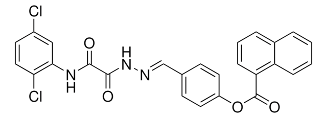 4-(2-((2,5-DICHLOROANILINO)(OXO)ACETYL)CARBOHYDRAZONOYL)PHENYL 1-NAPHTHOATE AldrichCPR