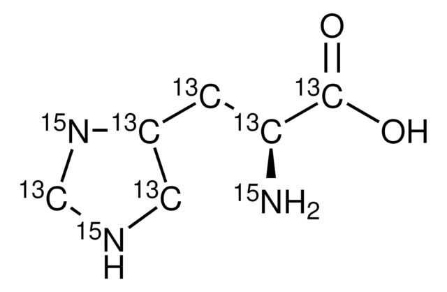L-Histidine-13C6,15N3 &#8805;96 atom % 13C, &#8805;95 atom % 15N, 95% (CP)