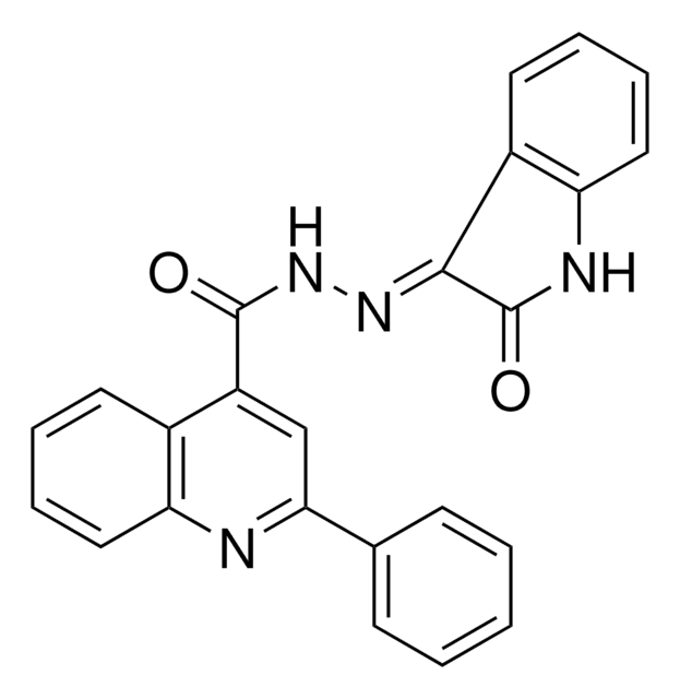 N'-(2-OXO-1,2-DIHYDRO-3H-INDOL-3-YLIDENE)-2-PHENYL-4-QUINOLINECARBOHYDRAZIDE AldrichCPR