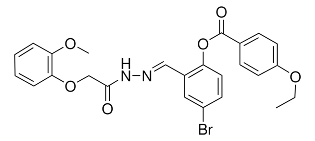 4-BROMO-2-(2-((2-METHOXYPHENOXY)ACETYL)CARBOHYDRAZONOYL)PHENYL 4-ETHOXYBENZOATE AldrichCPR