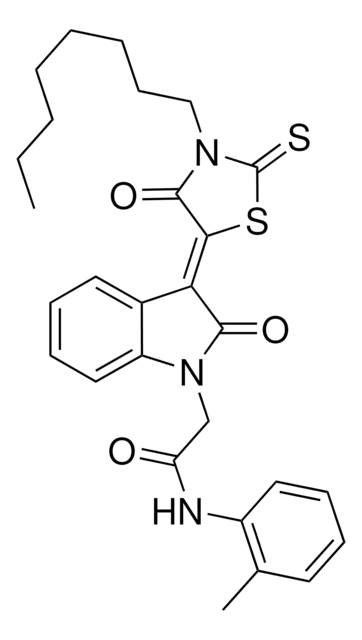 N-(2-METHYLPHENYL)-2-[(3Z)-3-(3-OCTYL-4-OXO-2-THIOXO-1,3-THIAZOLIDIN-5-YLIDENE)-2-OXO-2,3-DIHYDRO-1H-INDOL-1-YL]ACETAMIDE AldrichCPR