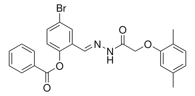 4-BROMO-2-(2-((2,5-DIMETHYLPHENOXY)ACETYL)CARBOHYDRAZONOYL)PHENYL BENZOATE AldrichCPR