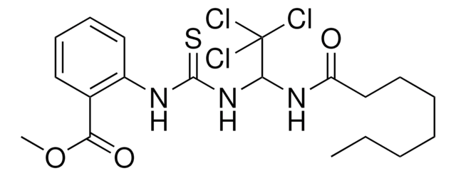 2-(3-(2,2,2-TRICHLORO-1-OCTANOYLAMINO-ET)-THIOUREIDO)-BENZOIC ACID METHYL ESTER AldrichCPR