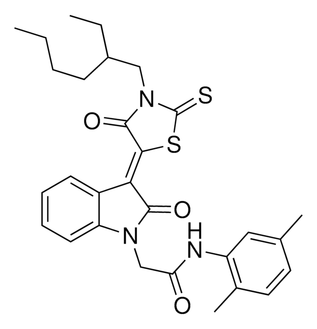 N-(2,5-DIMETHYLPHENYL)-2-{(3Z)-3-[3-(2-ETHYLHEXYL)-4-OXO-2-THIOXO-1,3-THIAZOLIDIN-5-YLIDENE]-2-OXO-2,3-DIHYDRO-1H-INDOL-1-YL}ACETAMIDE AldrichCPR