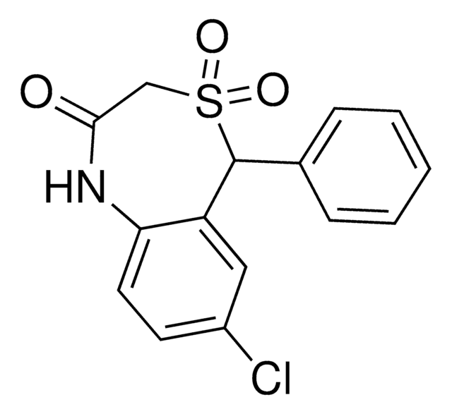 7-chloro-5-phenyl-1,5-dihydro-4,1-benzothiazepin-2(3H)-one 4,4-dioxide AldrichCPR