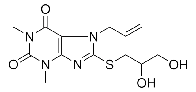 7-ALLYL-8-((2,3-DIHYDROXYPROPYL)THIO)-1,3-DI-ME-3,7-DIHYDRO-1H-PURINE-2,6-DIONE AldrichCPR