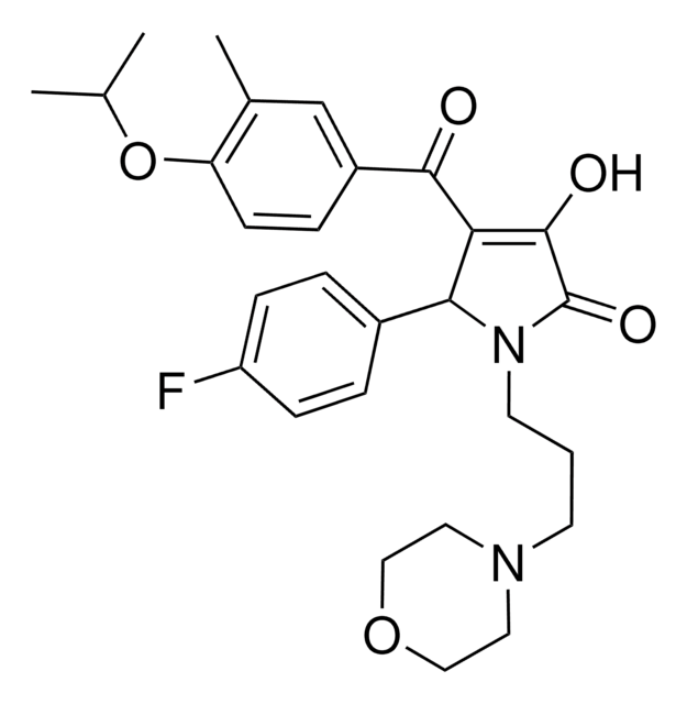 5-(4-FLUOROPHENYL)-3-HYDROXY-4-(4-ISOPROPOXY-3-METHYLBENZOYL)-1-[3-(4-MORPHOLINYL)PROPYL]-1,5-DIHYDRO-2H-PYRROL-2-ONE AldrichCPR
