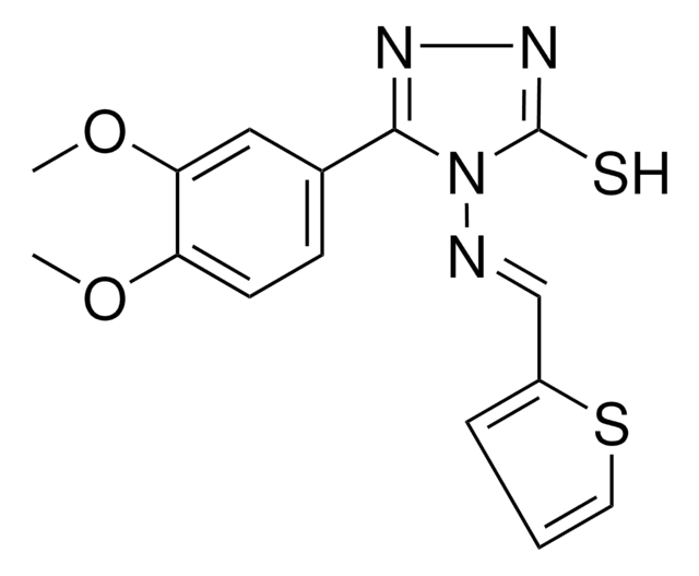 5-(3,4-DI-MEO-PH)4-((2-THIENYLMETHYLENE)AMINO)4H-1,2,4-TRIAZOL-3-YL HYDROSULFIDE AldrichCPR