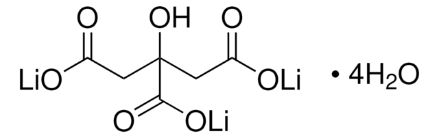 柠檬酸 三锂盐 四水合物 四水合物 BioUltra, &#8805;99.5% (NT)