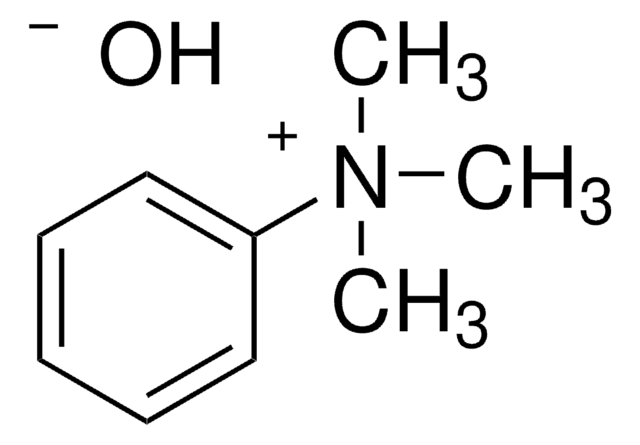 三甲基苯基氢氧化铵 溶液 ~0.5&#160;M (CH3)3N(OH)C6H5 in methanol, for GC derivatization, LiChropur&#8482;