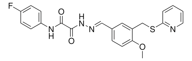 N(4-F-PH)-2(2-(4-MEO-3((2-PYRIDINYLTHIO)ME)BENZYLIDENE)HYDRAZINO)-2-OXOACETAMIDE AldrichCPR
