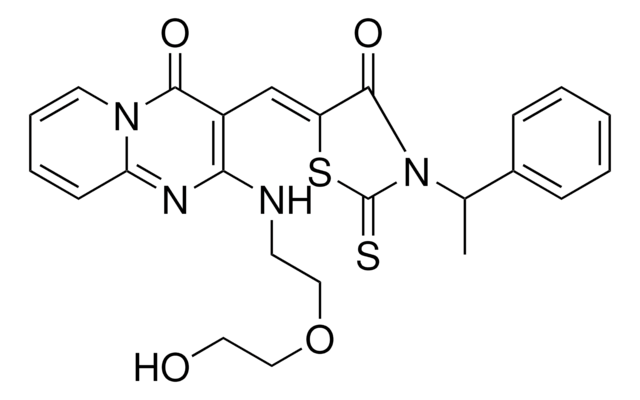 2-{[2-(2-HYDROXYETHOXY)ETHYL]AMINO}-3-{(Z)-[4-OXO-3-(1-PHENYLETHYL)-2-THIOXO-1,3-THIAZOLIDIN-5-YLIDENE]METHYL}-4H-PYRIDO[1,2-A]PYRIMIDIN-4-ONE AldrichCPR