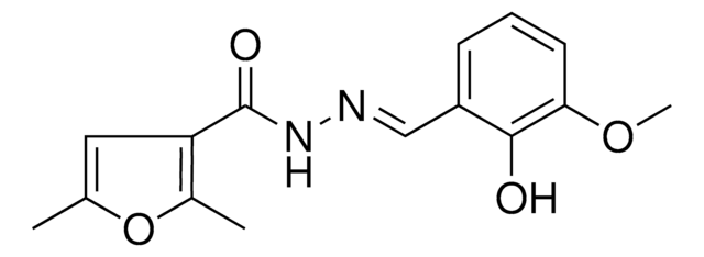 2,5-DIMETHYL-FURAN-3-CARBOXYLIC ACID (2-HYDROXY-3-METHOXY-BENZYLIDENE)-HYDRAZIDE AldrichCPR