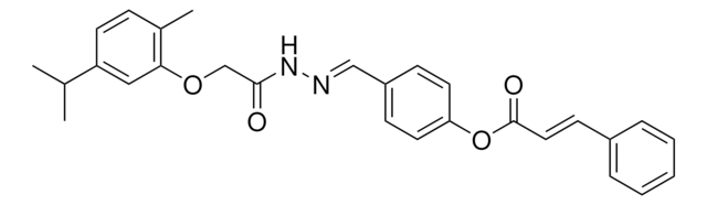 4-(2-((5-ISOPROPYL-2-METHYLPHENOXY)AC)CARBOHYDRAZONOYL)PHENYL 3-PHENYLACRYLATE AldrichCPR