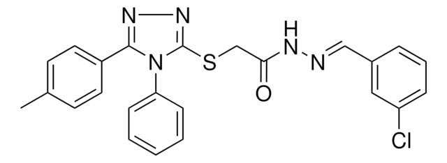 N'-[(E)-(3-CHLOROPHENYL)METHYLIDENE]-2-{[5-(4-METHYLPHENYL)-4-PHENYL-4H-1,2,4-TRIAZOL-3-YL]SULFANYL}ACETOHYDRAZIDE AldrichCPR
