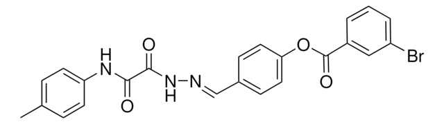 4-(2-(OXO(4-TOLUIDINO)ACETYL)CARBOHYDRAZONOYL)PHENYL 3-BROMOBENZOATE AldrichCPR