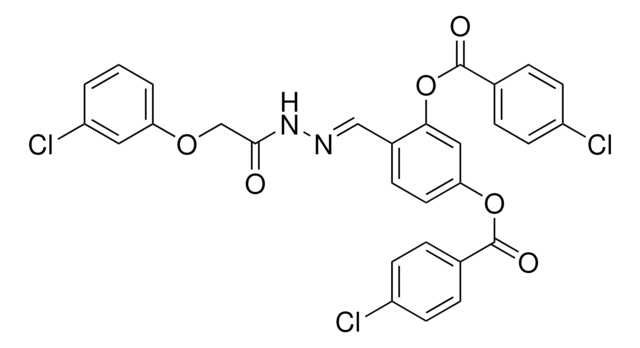 5-((4-CL-BENZOYL)OXY)-2-(2-((3-CL-PHENOXY)AC)CARBOHYDRAZONOYL)PH 4-CL-BENZOATE AldrichCPR