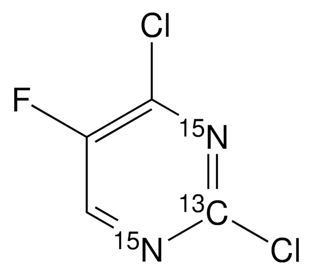 2,4-Dichloro-5-fluoropyrimidine-2-13C,15N2 99 atom % 13C, 98 atom % 15N, 98% (CP)