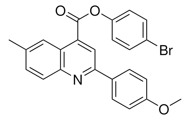 4-BROMOPHENYL 2-(4-METHOXYPHENYL)-6-METHYL-4-QUINOLINECARBOXYLATE AldrichCPR