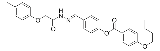 4-(2-((4-METHYLPHENOXY)ACETYL)CARBOHYDRAZONOYL)PHENYL 4-BUTOXYBENZOATE AldrichCPR