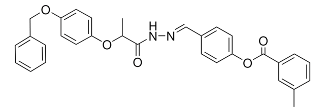 4-(2-(2-(4-(BENZYLOXY)PHENOXY)PROPANOYL)CARBOHYDRAZONOYL)PHENYL 3-METHYLBENZOATE AldrichCPR