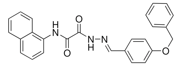 2-(2-(4-(BENZYLOXY)BENZYLIDENE)HYDRAZINO)-N-(1-NAPHTHYL)-2-OXOACETAMIDE AldrichCPR