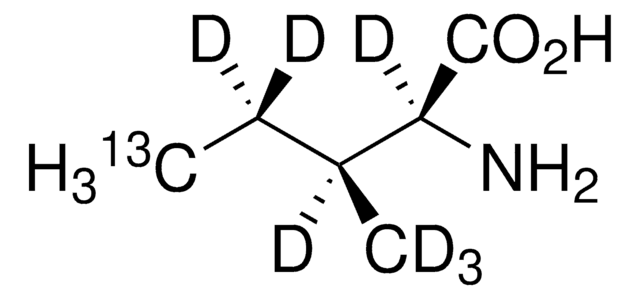 L-Isoleucine-13C,d7 (2,3,4,4-d4-3-methyl-d3, 5-13C) &#8805;95 atom % D, &#8805;97 atom % 13C, &#8805;95% (CP), optical purity&#8805;98% (at &#945;-carbon)