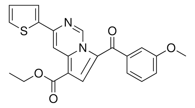 ETHYL 7-(3-METHOXYBENZOYL)-3-(2-THIENYL)PYRROLO(1,2-C)PYRIMIDINE-5-CARBOXYLATE AldrichCPR
