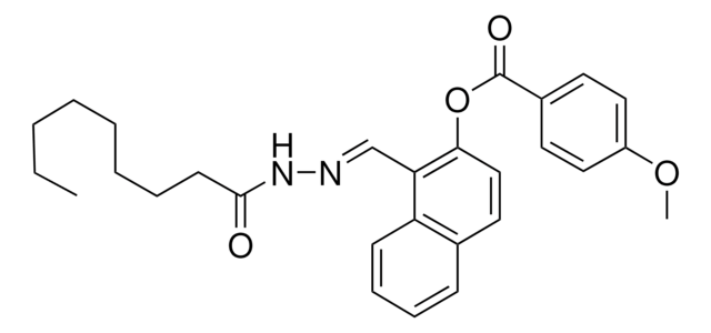 1-(2-NONANOYLCARBOHYDRAZONOYL)-2-NAPHTHYL 4-METHOXYBENZOATE AldrichCPR
