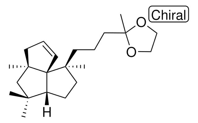 2-[3-[(1S,3AR,5AR,8AS)-1,4,4,5A-TETRAMETHYL-1,2,3,3A,4,5,5A,6-OCTAHYDROCYCLOPENTA[C]PENTALEN-1-YL]PROPYL]-2-METHYL-1,3-DIOXOLANE AldrichCPR