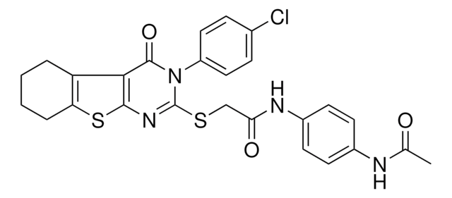 N-[4-(ACETYLAMINO)PHENYL]-2-{[3-(4-CHLOROPHENYL)-4-OXO-3,4,5,6,7,8-HEXAHYDRO[1]BENZOTHIENO[2,3-D]PYRIMIDIN-2-YL]SULFANYL}ACETAMIDE AldrichCPR
