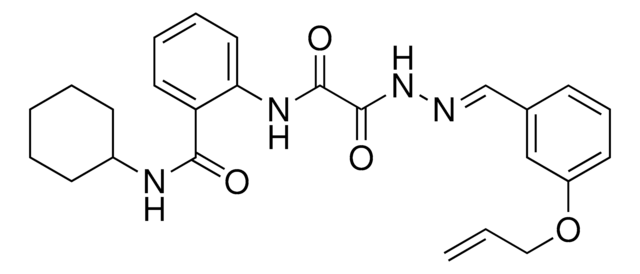 2-(((2-(3-(ALLYLOXY)BENZYLIDENE)HYDRAZINO)(OXO)AC)AMINO)-N-CYCLOHEXYLBENZAMIDE AldrichCPR