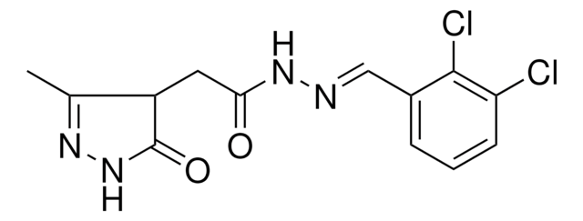 N'-[(E)-(2,3-DICHLOROPHENYL)METHYLIDENE]-2-(3-METHYL-5-OXO-4,5-DIHYDRO-1H-PYRAZOL-4-YL)ACETOHYDRAZIDE AldrichCPR