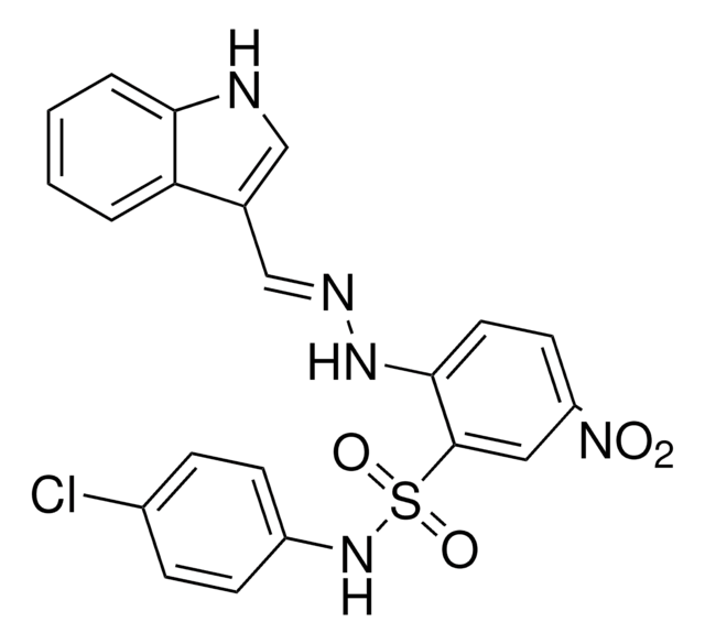 N-(4-CHLORO-PHENYL)-2-[N'-[1-(1H-INDOL-3-YL)-METH-(E)-YLIDENE]-HYDRAZINO]-5-NITRO-BENZENESULFONAMIDE AldrichCPR