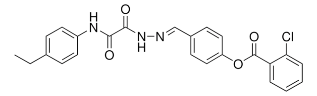 4-(2-((4-ETHYLANILINO)(OXO)ACETYL)CARBOHYDRAZONOYL)PHENYL 2-CHLOROBENZOATE AldrichCPR