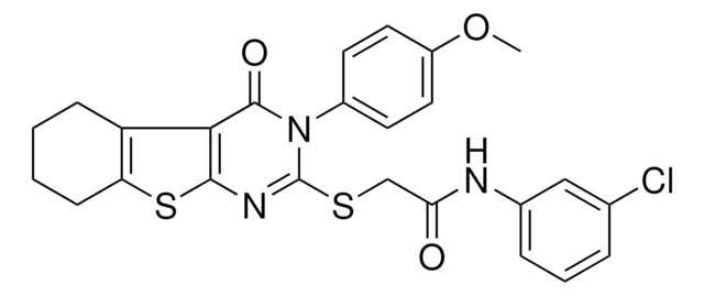 N-(3-CHLOROPHENYL)-2-{[3-(4-METHOXYPHENYL)-4-OXO-3,4,5,6,7,8-HEXAHYDRO[1]BENZOTHIENO[2,3-D]PYRIMIDIN-2-YL]SULFANYL}ACETAMIDE AldrichCPR