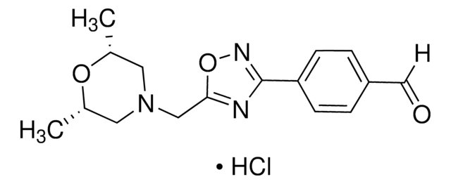 4-(5-{[(2R,6S)-2,6-Dimethyl-4-morpholinyl]methyl}-1,2,4-oxadiazol-3-yl)benzaldehyde hydrochloride AldrichCPR