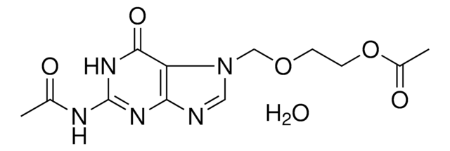 2-((2-(ACETYLAMINO)-6-OXO-1,6-DIHYDRO-7H-PURIN-7-YL)MEO)ETHYL ACETATE HYDRATE AldrichCPR