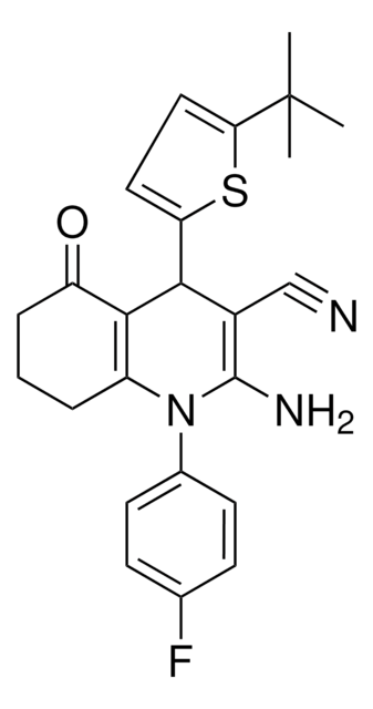 2-AMINO-4-(5-TERT-BUTYL-2-THIENYL)-1-(4-FLUOROPHENYL)-5-OXO-1,4,5,6,7,8-HEXAHYDRO-3-QUINOLINECARBONITRILE AldrichCPR