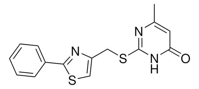 6-METHYL-2-{[(2-PHENYL-1,3-THIAZOL-4-YL)METHYL]SULFANYL}-4(3H)-PYRIMIDINONE AldrichCPR