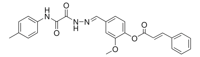 2-METHOXY-4-(2-(OXO(4-TOLUIDINO)ACETYL)CARBOHYDRAZONOYL)PHENYL 3-PHENYLACRYLATE AldrichCPR