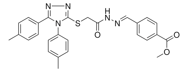 METHYL 4-{(E)-[({[4,5-BIS(4-METHYLPHENYL)-4H-1,2,4-TRIAZOL-3-YL]SULFANYL}ACETYL)HYDRAZONO]METHYL}BENZOATE AldrichCPR