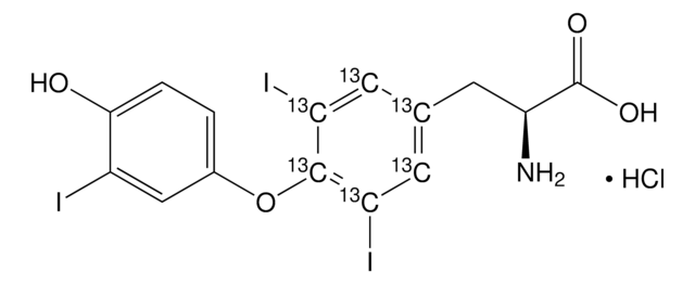 3,3&#8242;,5-Triiodothyronine-(tyrosine phenyl-13C6) hydrochloride 99 atom % 13C, 95% (CP)
