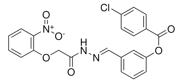 3-(2-((2-NITROPHENOXY)ACETYL)CARBOHYDRAZONOYL)PHENYL 4-CHLOROBENZOATE AldrichCPR
