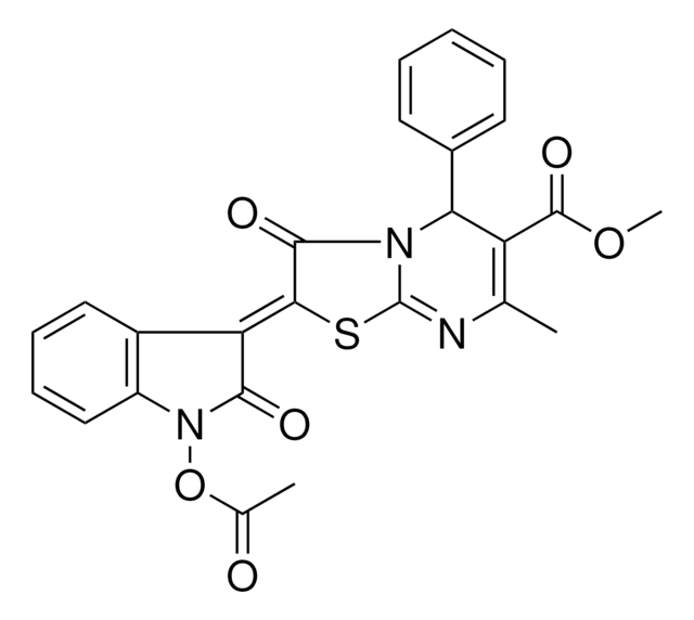 METHYL (2Z)-2-[1-(ACETYLOXY)-2-OXO-1,2-DIHYDRO-3H-INDOL-3-YLIDENE]-7-METHYL-3-OXO-5-PHENYL-2,3-DIHYDRO-5H-[1,3]THIAZOLO[3,2-A]PYRIMIDINE-6-CARBOXYLATE AldrichCPR