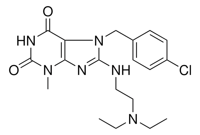 7-(4-CL-BENZYL)8-((2-(DIETHYLAMINO)ET)AMINO)3-ME-3,7-DIHYDRO-1H-PURINE-2,6-DIONE AldrichCPR