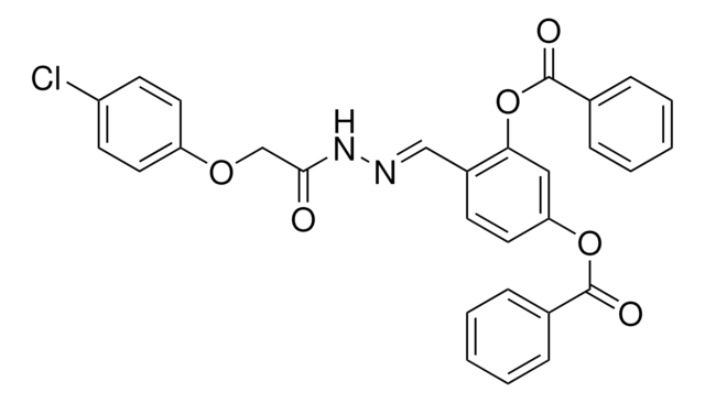 5-(BENZOYLOXY)-2-(2-((4-CHLOROPHENOXY)ACETYL)CARBOHYDRAZONOYL)PHENYL BENZOATE AldrichCPR